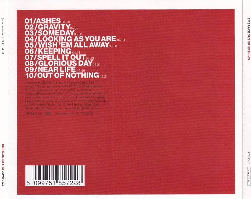 Embrace Out of Nothing オリジナル盤 2LP Embrace Out of Nothing オリジナル盤 2LP